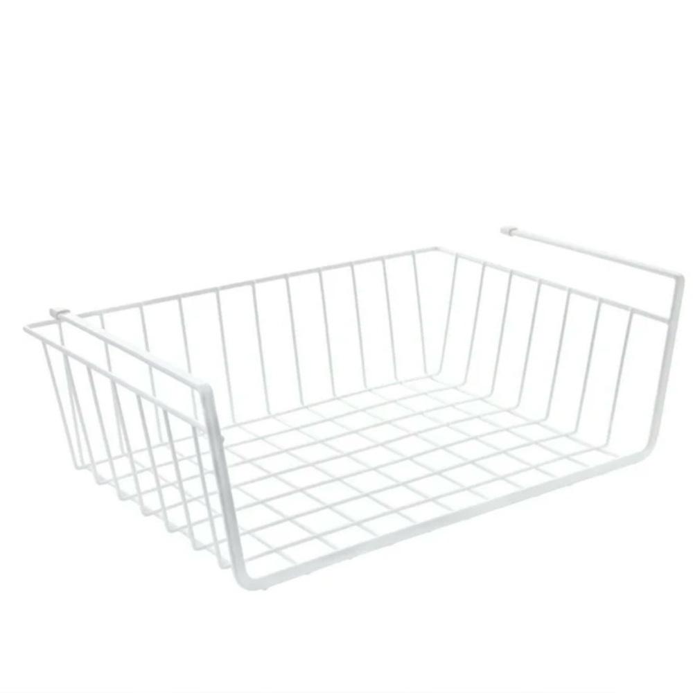 MAINSTAY Set of 3 White Under Shelf Storage Basket